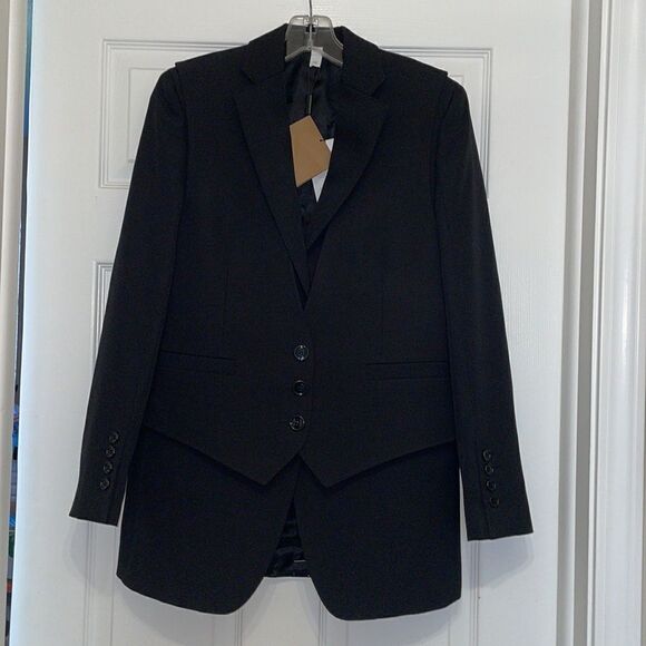 Burberry Black Wool Titouan Blazer, NWT - Picture 4 of 11